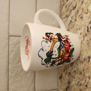 Vintage Ed Hardy Island Scene with Hula Dancer